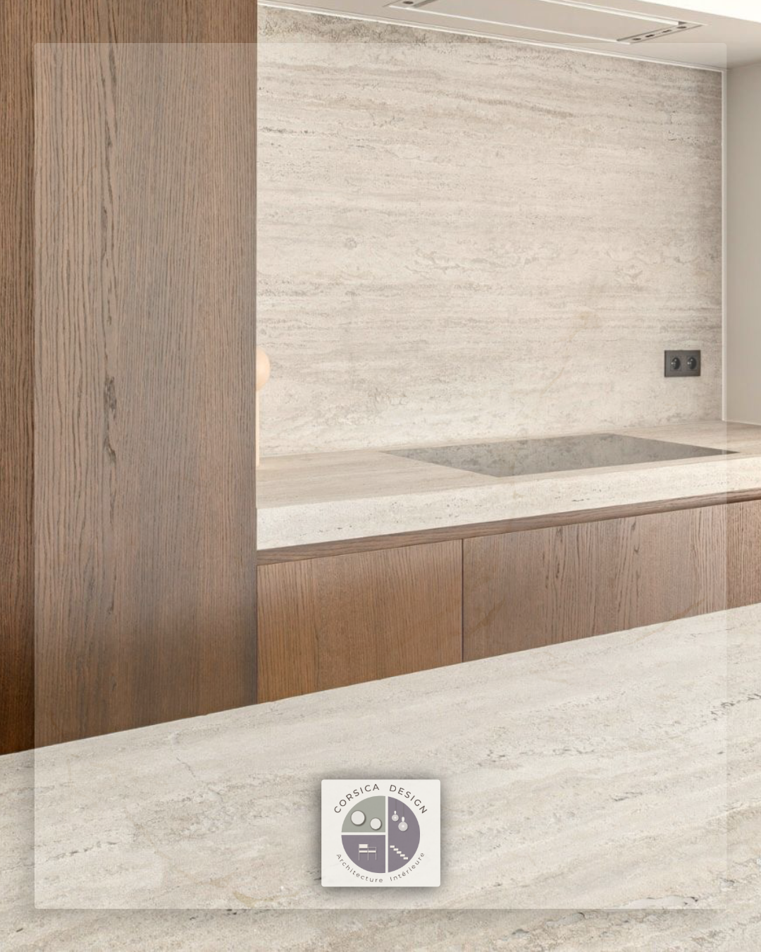 Travertin cuisine moderne