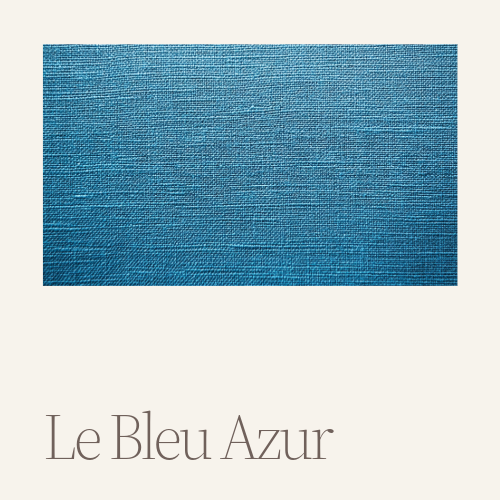 Couleur lumineuse en bleu azur, couleur rafraîchissante et profonde inspirée du ciel et de la mer en Corse